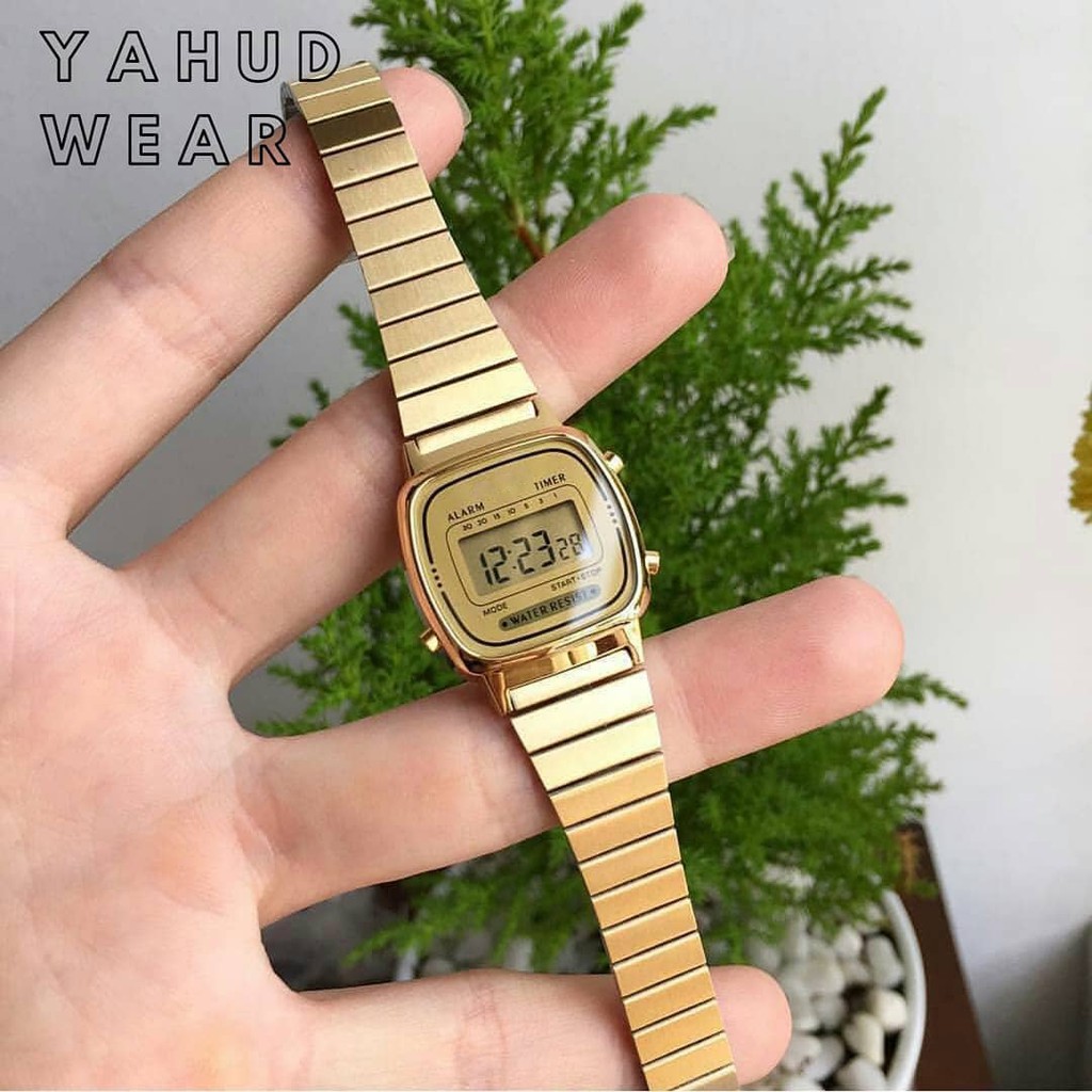 Đồng Hồ Điện Tử Nữ LA 670 Bản Mini Nhẹ Nhàng, Phong Cách Trẻ Trung , Thanh Lịch, Chống Nước PCR-3ATM