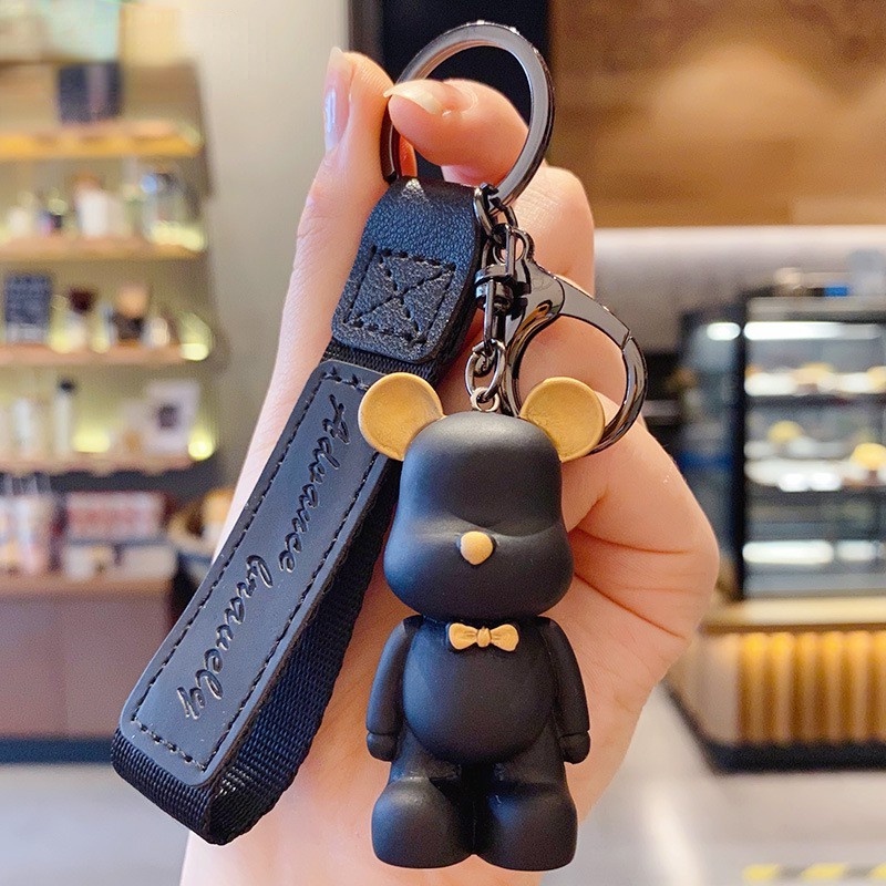 Móc khóa gấu Hàn quốc hoạt hình dễ thương đủ màu sắc hot trend tiktok phụ kiện túi xách JP6 YKT