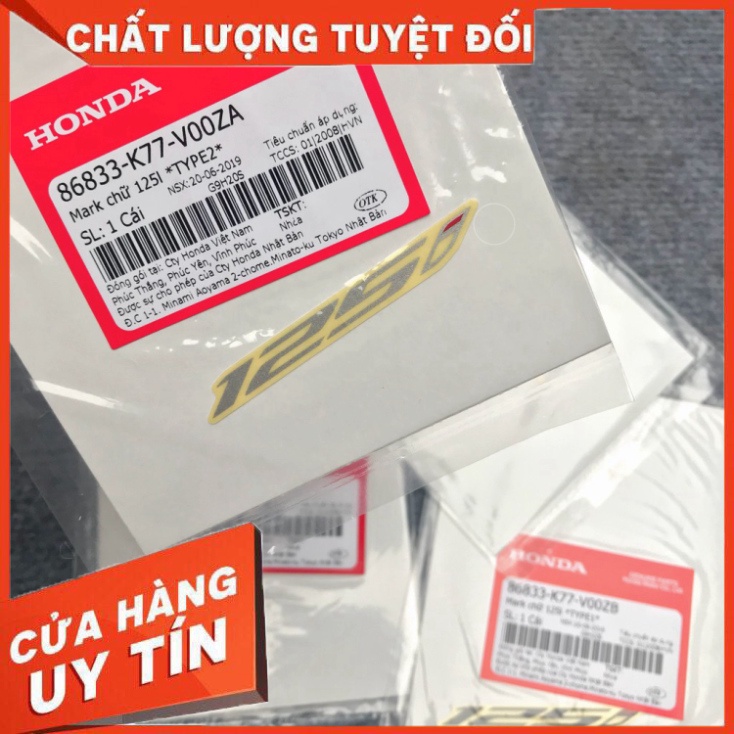 ★ Tem Chữ 150i Honda sh Chính Hãng cho các đời sh từ 2013 tới sh 2020 ( giá 1 đôi) ★ Sản Phẩm Chuẩn Như Hình