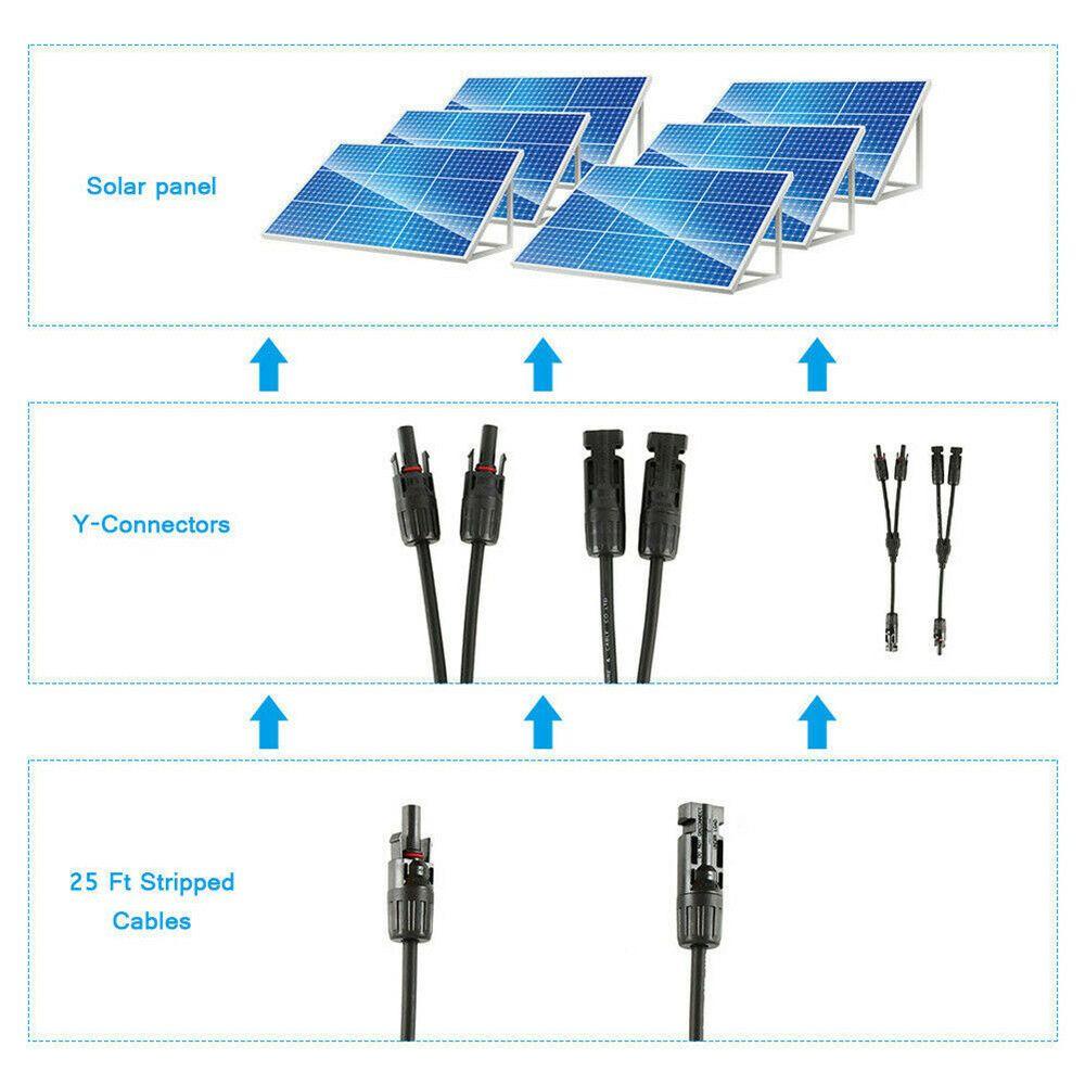 Dây Cáp Kết Nối Bảng Điều Khiển Năng Lượng Mặt Trời Kat1 Cho MC4