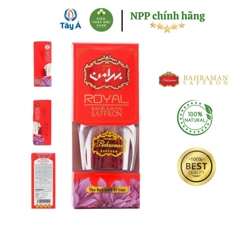 NHUỴ HOA NGHỆ TÂY SAFFRON BAHRAMAN NHẬP KHẨU CHÍNH NGẠCH TỪ IRAN 🌸 KHÔNG CHẤT BẢO QUẢN 🌸 SUPER NEGIN 🌸 SỢI ĐỎ CAO CẤP