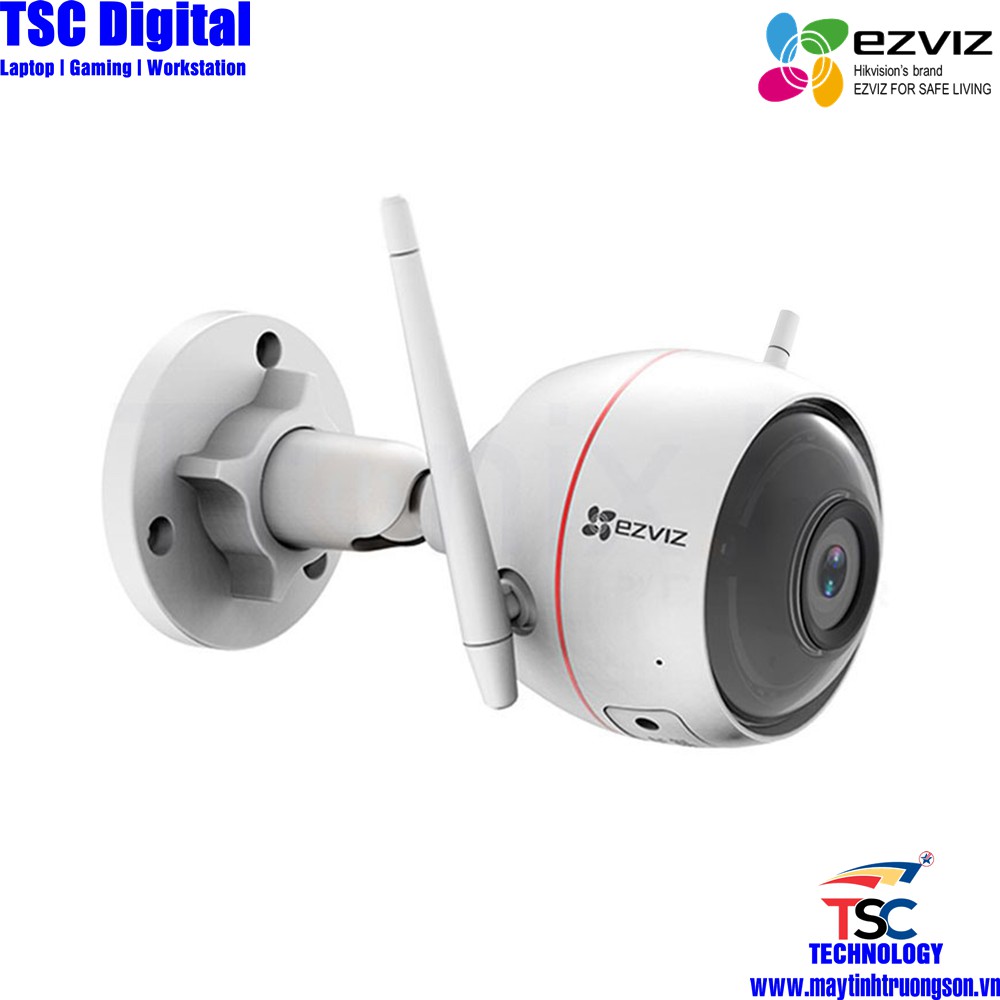 Camera EZVIZ CS-CV310 C3WN 2.0M Ful HD 1080P Kèm Thẻ Lưu Trữ 128Gb | Camera IP66 Ngoài Trời Chịu Mưa Nắng