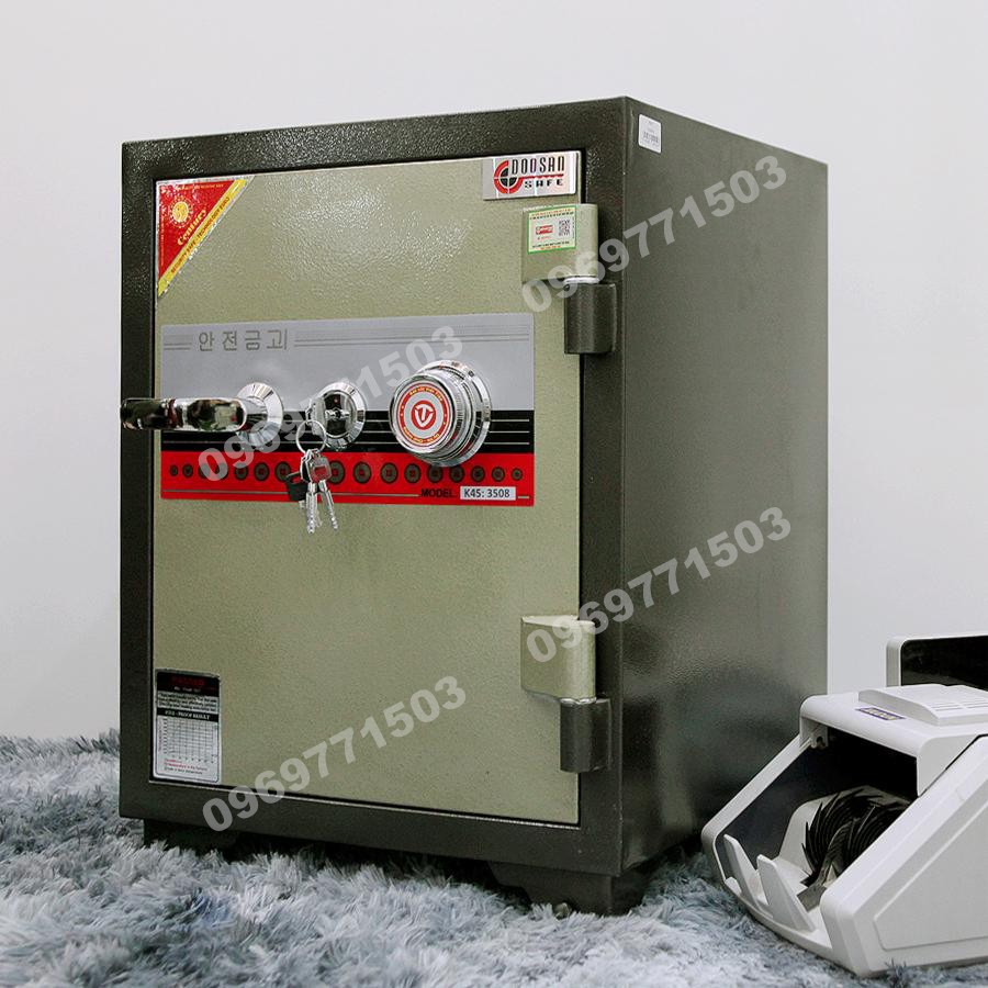 Két Sắt Việt Tiệp KV455 Khóa Cơ Đổi Mã Chống Cháy Cao Cấp Cho Gia Đình, Văn Phòng Công Ty, Khách Sạn,...Két sắt Khóa Cơ