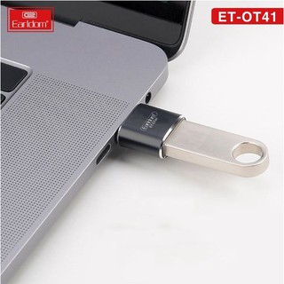 ĐẦU JACK CHUYỂN ĐỔI TYPE-C SANG USB EARLDOM OT41