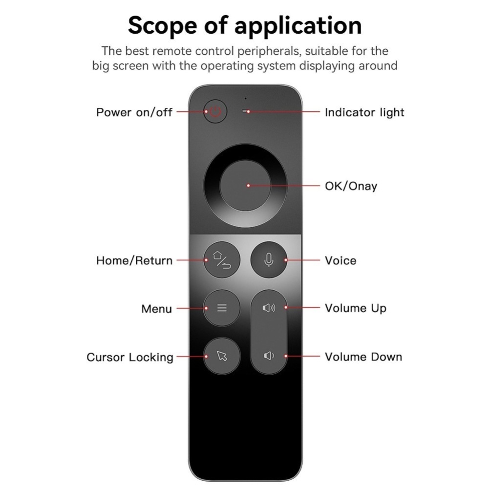 Chuột khí có bàn phím điều khiển từ xa không dây W3 2.4G thích hợp cho Android TV BOX Windows Mac OS Linux