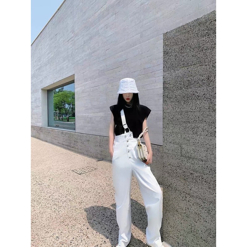 Quần Yếm Jean Ống Rộng Thời Trang Nữ Tính | BigBuy360 - bigbuy360.vn