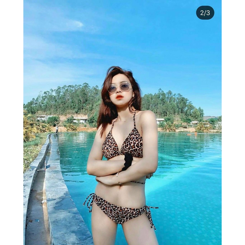 Bikini sexy hai mảnh tam giác  họa tiết da bảo chất thun lạnh siêu đẹp ( Hàng loại 1) | BigBuy360 - bigbuy360.vn
