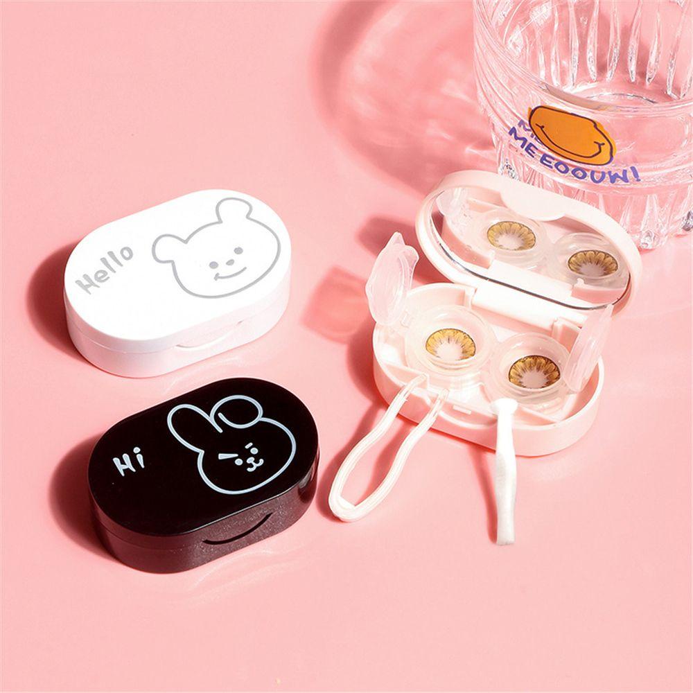 Hộp Nhựa Đựng Kính Áp Tròng Hình Thỏ Hoạt Hình Dễ Thương