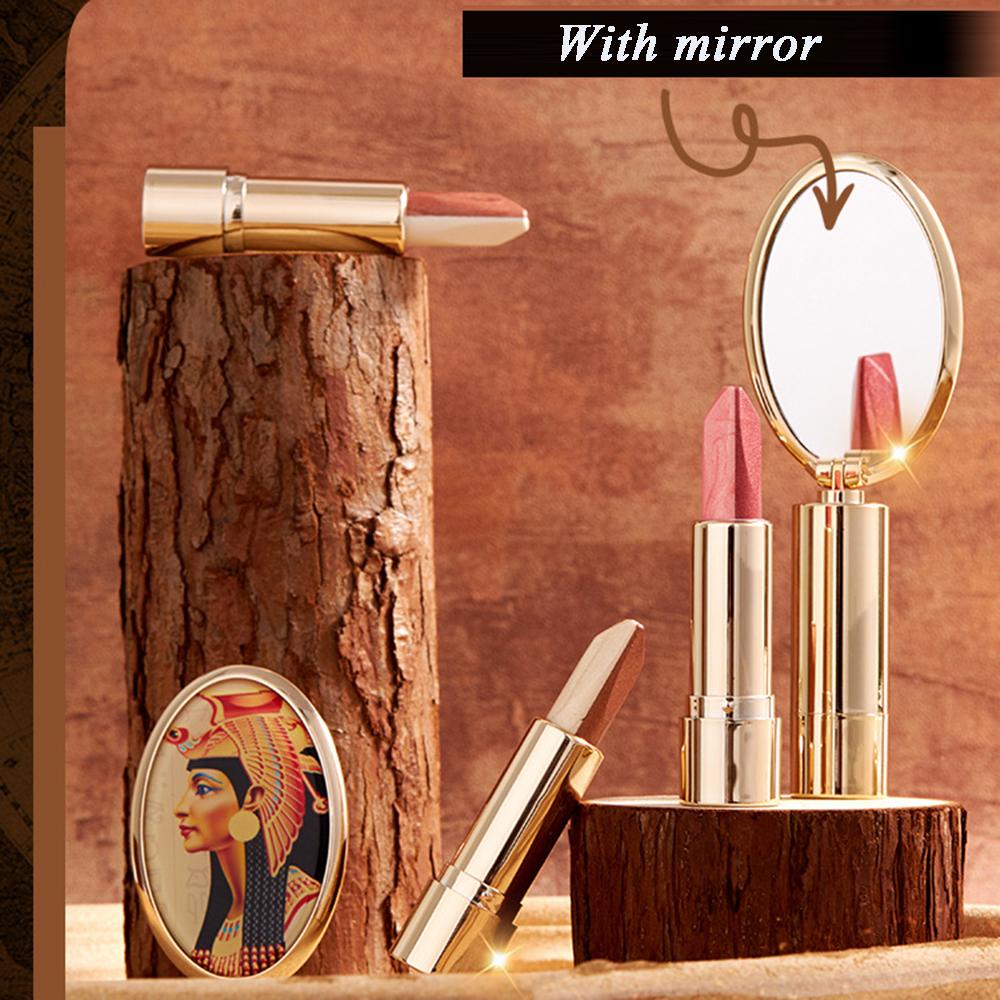 OCEANMAP Phấn Mắt Dạng Bút Hai Màu Sắc Ánh Ngọc Trai Chống Thấm Nước Có Gương Soi Tiện