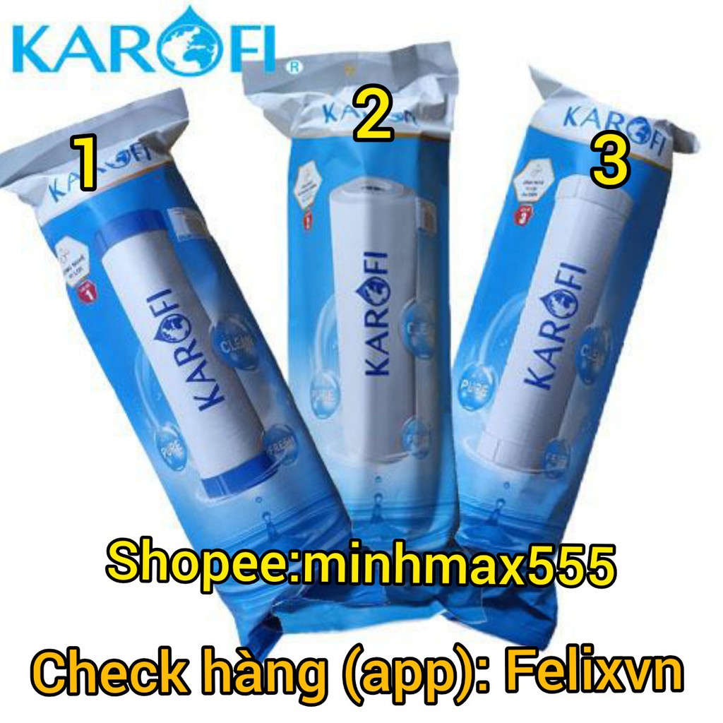 [GIÁ HỦY DIỆT] Lõi Lọc Nước máy RO SỐ 1 - KAROFI Chính Hãng, Lắp Được Cho Tất Cả Các Loại Máy Lọc Nước RO | WebRaoVat - webraovat.net.vn