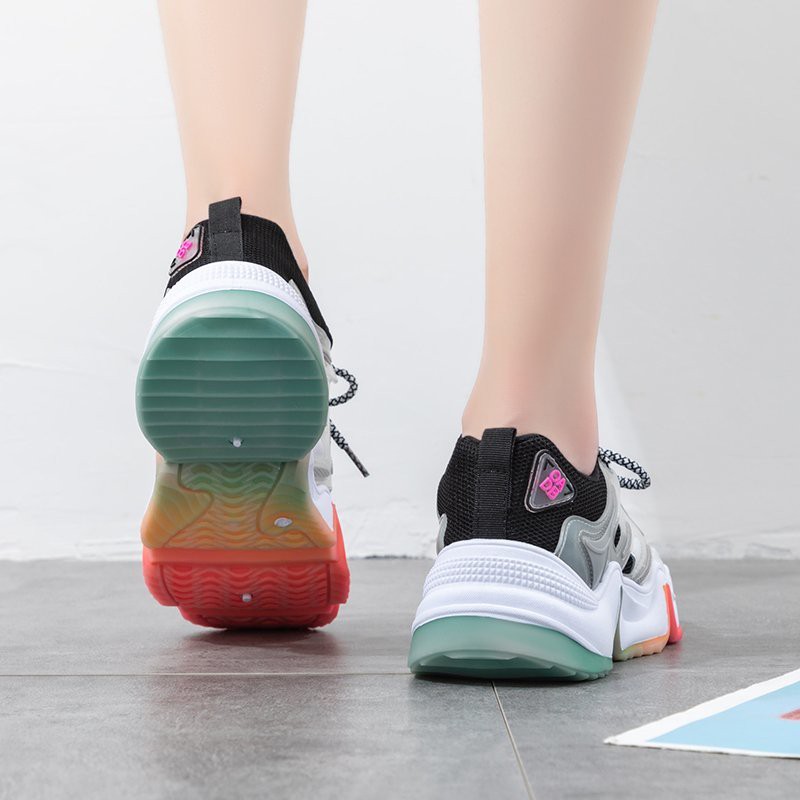 [INS Hàng Hot] Giày thể thao nữ ULzzang bản mới,💥kiểu đế hỗn hợp 3 màu gợn sóng (A9901)
