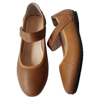 Giày búp bê nữ Da Bò thật cao cấp BIGBEN BB91