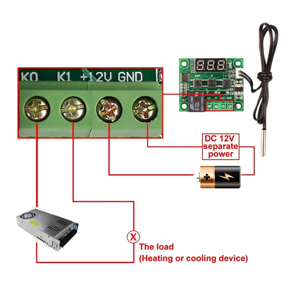 Bảng Mạch Điều Khiển Nhiệt Độ Dc 12v - 50~110 C Cho Máy Ấp Trứng