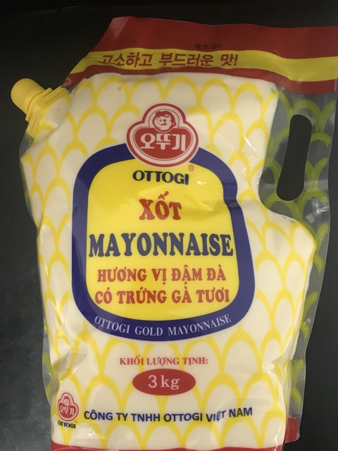 Xốt Mayonnaise Ottogi 3kg- Hương vị đậm đà trứng gà tươi