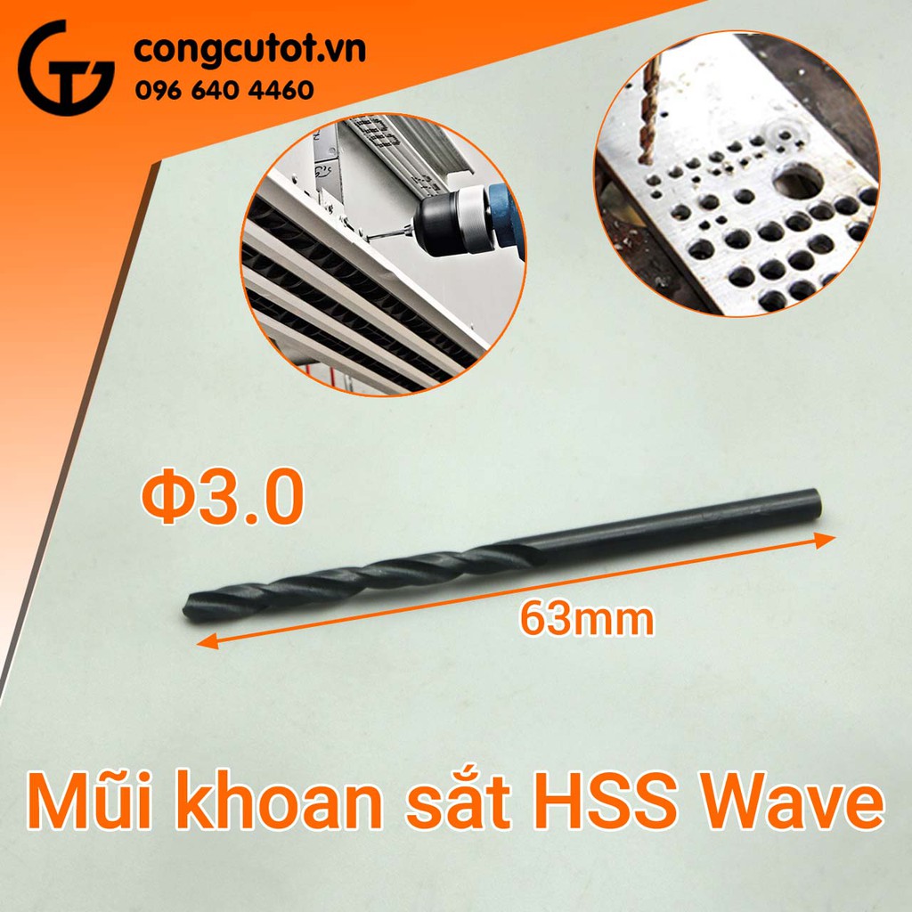 Mũi khoan sắt HHS Waves W200 (∅1-5.5mm)