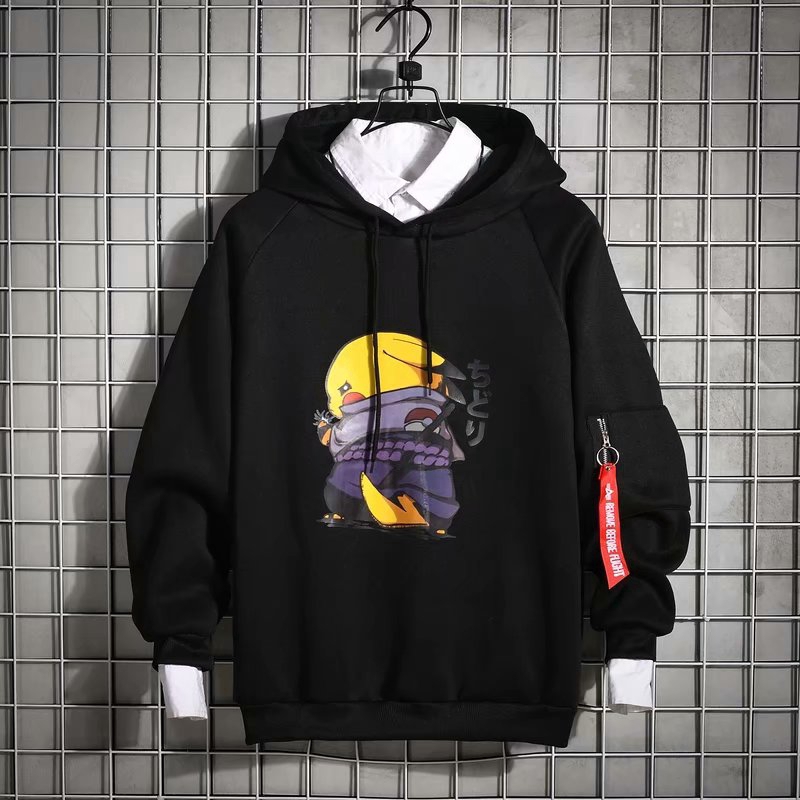 Áo hoodie tay dài in hình Pikachu trẻ trung cho nam | BigBuy360 - bigbuy360.vn