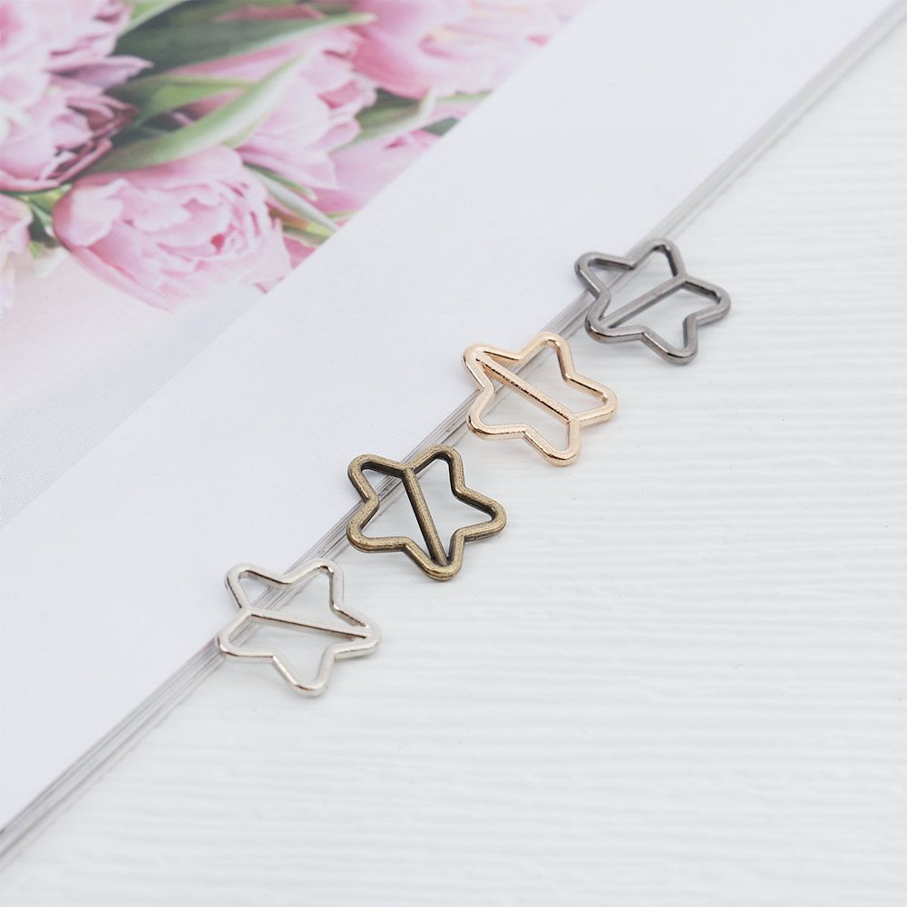 20 Nút khóa ngôi sao nhỏ 7mm chất lượng cao 4 màu phụ kiện cho nhà búp bê DIY