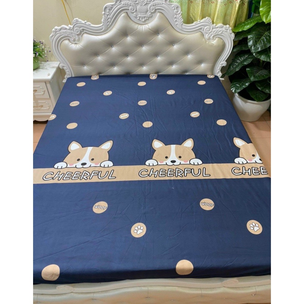 (Giá Sốc)  Ga chống thấm cotton HÀN QUỐC - Drap chống nước cotton bảo vệ đệm - KHÔNG KÈM VỎ GỐI - có nhiều mẫu