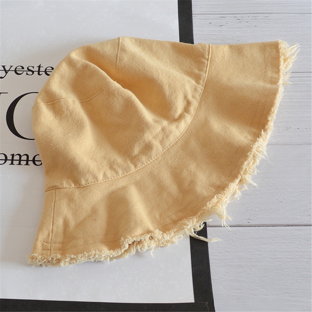 Nón Bucket chất Cotton thiết kế đơn giản hợp thời trang