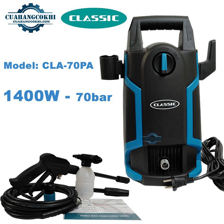 Máy rửa xe mini máy rửa xe gia đình áp lực cao Classic CLA-70PA Bgod