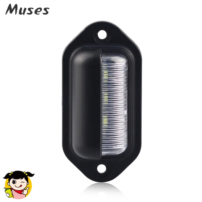 Set 2 đèn soi biển số với 6 bóng LED 12-24V dành cho xe ô tô/xe tải/tàu thuyền Muse07