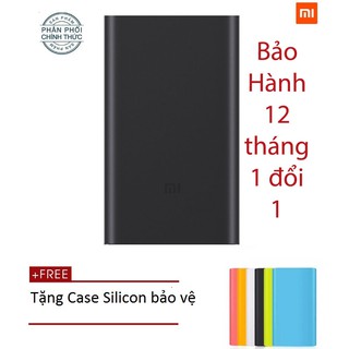 pin sạc dự phòng xiaomi 10000 gen 2 tặng kèm bao silicon