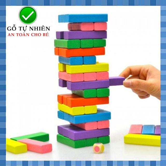 Bộ rút gỗ màu 48 thanh size lớn hàng đẹp mịn màng