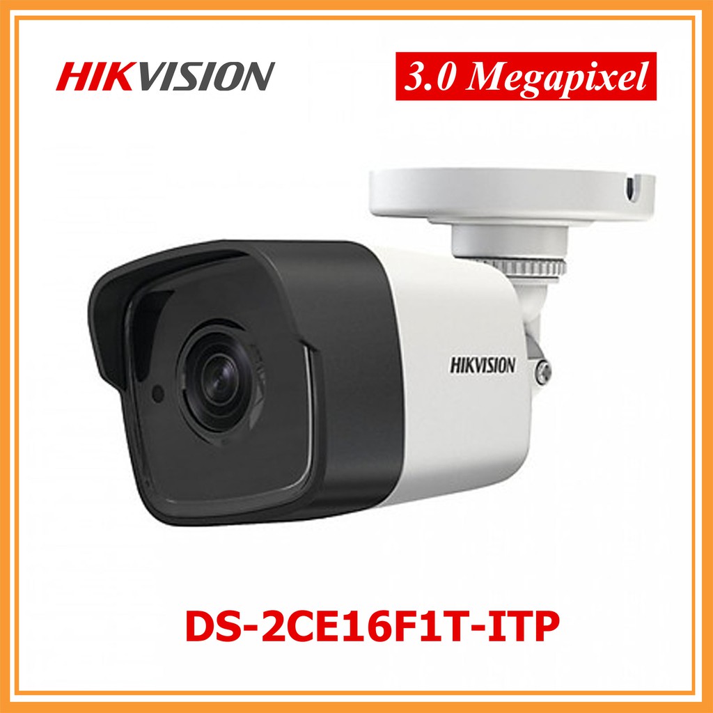 Camera HD-TVI Thân Trụ Hồng Ngoại 3MP HIKVISION DS-2CE16F1T-ITP Chính Hãng - Giá Rẻ