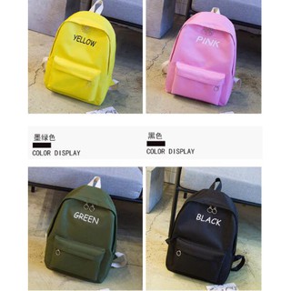 Balô black,pink,yeelow,green