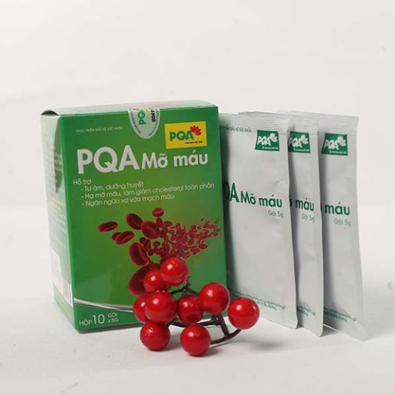 PQA MỠ MÁU: người bị máu nhiễm mỡ, gan nhiễm mỡ, người béo phì, giảm cholesterol, ngăn ngừa xơ vữa mạch máu