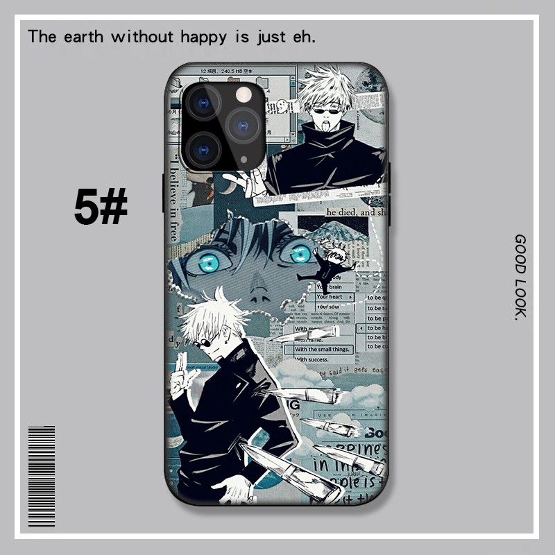 Ốp điện thoại mềm hình anime Jujutsu Kaisen Satoru Gojo cho iPhone X Xs Max XR 6 6s 7 8 Plus 5 5s SE 2020 6+ 6s+ 7+ 8+