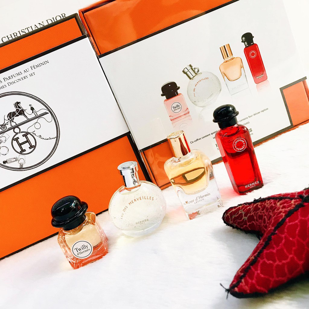 Set Nước Hoa Nữ Hermes Women's Perfumes Discovery Set (Màu Đen)