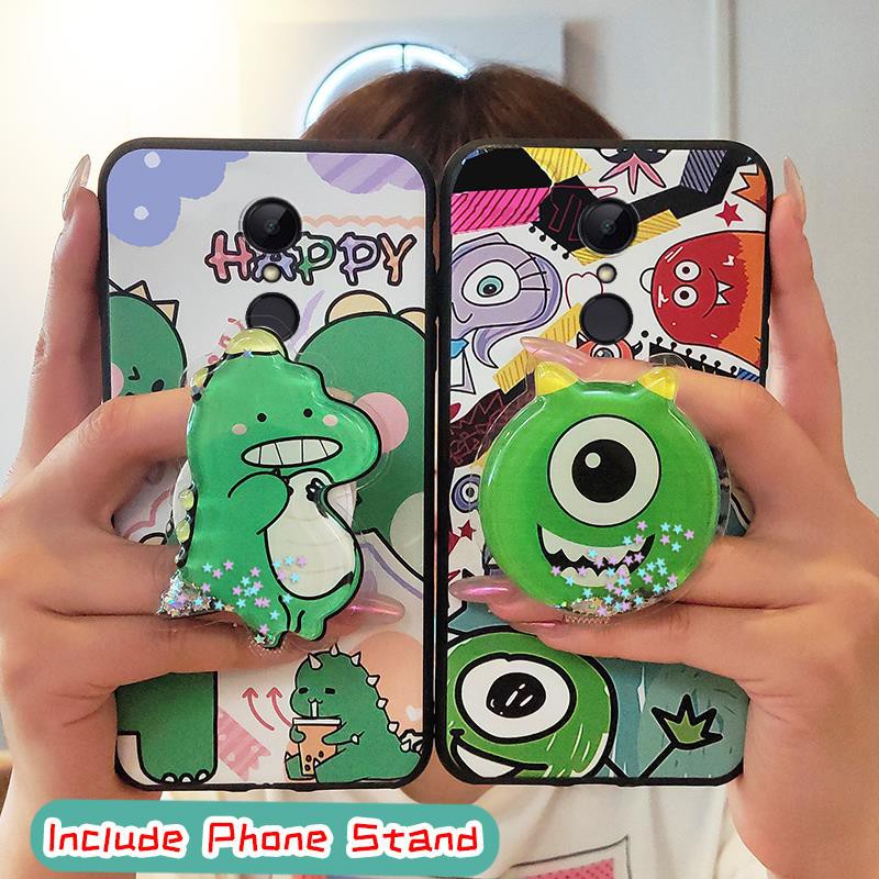 Fashion Design glisten Phone Case For Xiaomi Redmi 5 foothold Dirt-resistant Original Back Cover Cartoon