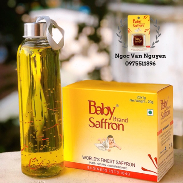 SAFFRON NHUỴ HOA NGHỆ TÂY TỐT NHẤT ẤN ĐỘ BABY SAFFRON HỘP 1 GRAM [DATE 10.2023] | BigBuy360 - bigbuy360.vn