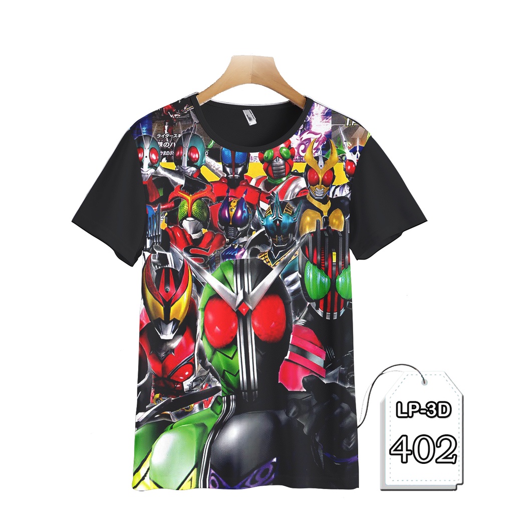 Bộ Quần Áo In Hình Siêu Anh Hùng Kamen Rider 3D Độc Đáo Cho Bé LP3D-402