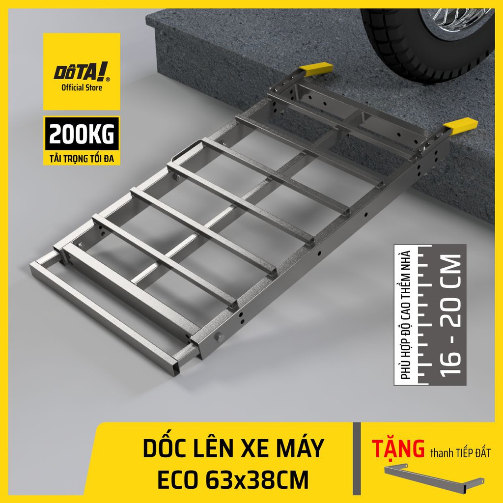 Dốc Lên Xe Máy (Cầu Dắt Xe Máy) DÔTA ECO 63x38CM