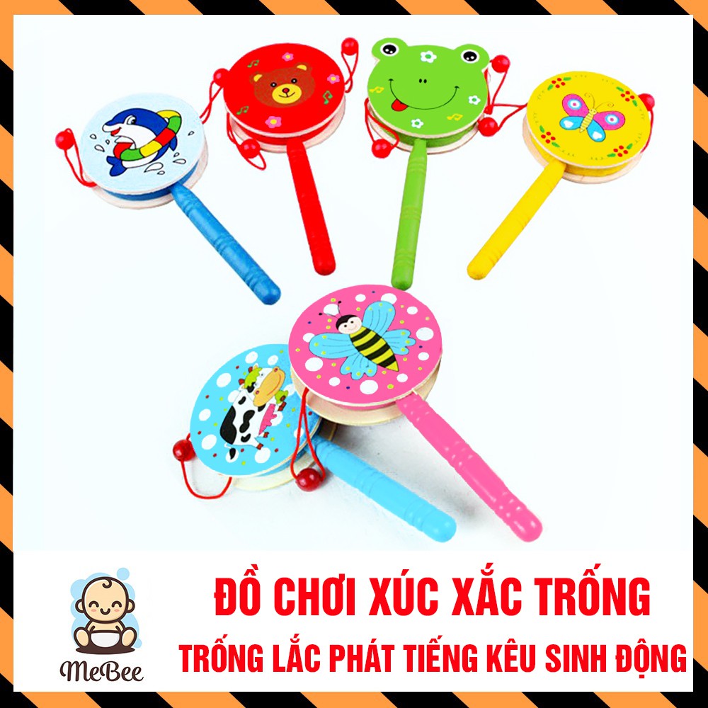 Đồ chơi xúc xắc trống sinh động cho bé