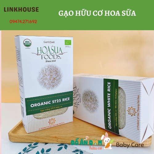 Gạo hữu cơ ST25 chế biến ăn dặm - Cho bé 5m+