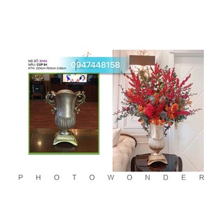 Bình hoa composite dáng cúp 84 cao 46 rộng 24cm