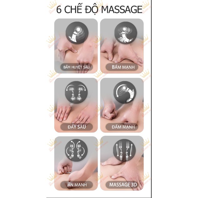 Ghế massage toàn thân  Queen Crown QC CX8 CÔNG NGHỆ CAO CẤP