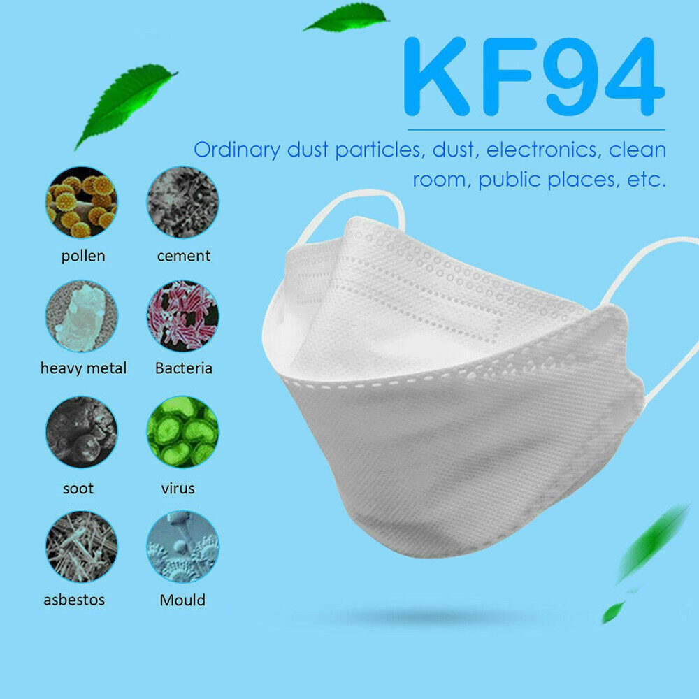 Khẩu trang cao cấp 3D 4 lớp Hàn quốc chuẩn KF94 kháng khuẩn chống bụi mịn PM2.5