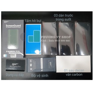 Bộ 4 dán dẻo Samsung S10 plus Full màn hãng Gor cao cấp