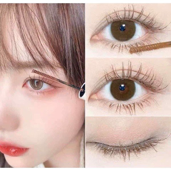 mascara siêu mảnh✨mascara siêu dài mi chuốt mi dài mịn vỏ hồng hàng nội địa trung