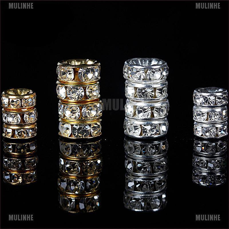 (MớI) Bộ 100 HạT ĐíNh Đá NhiềU MàU SắC 6mm 8mm