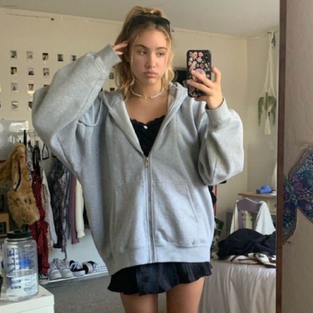 Áo nỉ trùm đầu Christy hoodie [Brandy Melville] | BigBuy360 - bigbuy360.vn