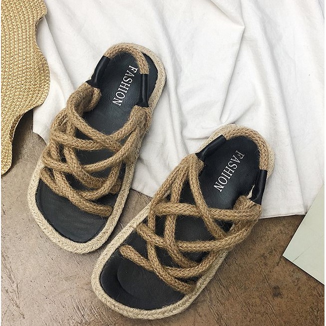 [ORDER] D04_Giày nữ dây dù đan chéo phong cách nữ tính | BigBuy360 - bigbuy360.vn