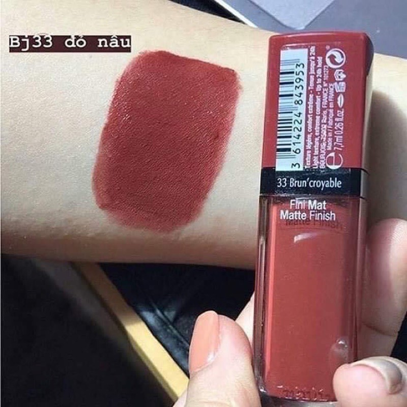 Son BJ 33 Bourjois velvet đỏ nâu | BigBuy360 - bigbuy360.vn