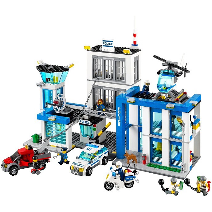 Đồ Chơi Lắp Ráp Kiểu Lego Đồn Cảnh Sát City Police Station Bela Urban Police Model 10424 Với 890 Mảnh Ghép