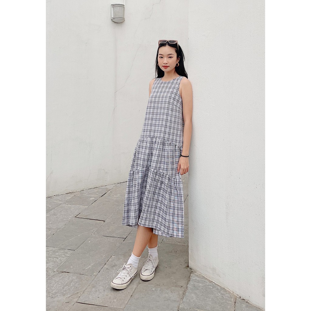 Happy Zoo - Đầm sát nách bèo chân caro ( 3 màu ) | BigBuy360 - bigbuy360.vn