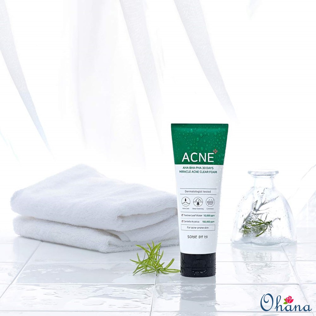 Sữa Rửa Mặt Làm Giảm, Ngăn Ngừa Mụn Some By Mi AHA-BHA-PHA 30 Days Miracle Acne Clear Foam 100ml | BigBuy360 - bigbuy360.vn